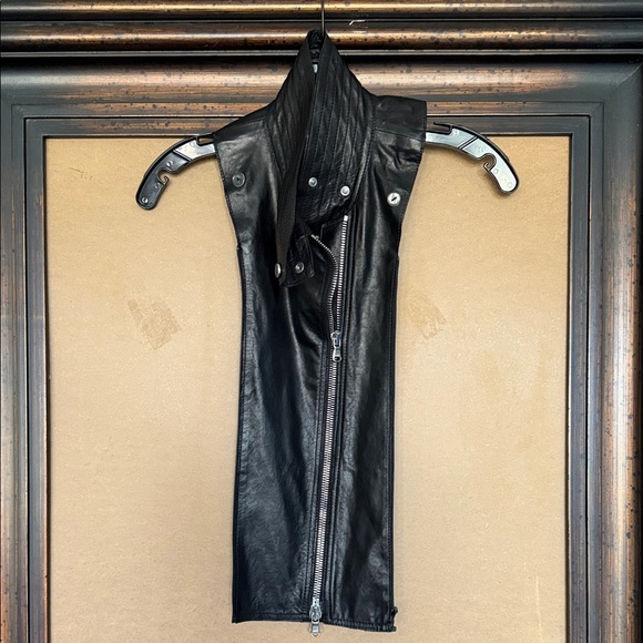 Veronica Beard Jackets & Blazers - Veronica Beard Black Leather Moto Dickey